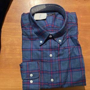 BRAMD NEW J McLaughlin cotton button down men’s small reg fit